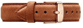 Daniel Wellington Classic Durham, Hellbraun/Roségold Uhrenarmband, 18mm, Leder, für Damen und Herren