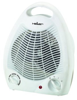 HELLER HL706 Heizlüfter klein | 2000W | elektrische Heizung mit Thermostat | 2 Heizstufen + Kaltstufe | Frostwächter | Elektroheizung kompakt
