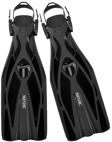 Seac F1, ultraleichte Tauchflossen 730 Gramm für eine Höchstleistung beim Tauchen, verstellbarer Riemen