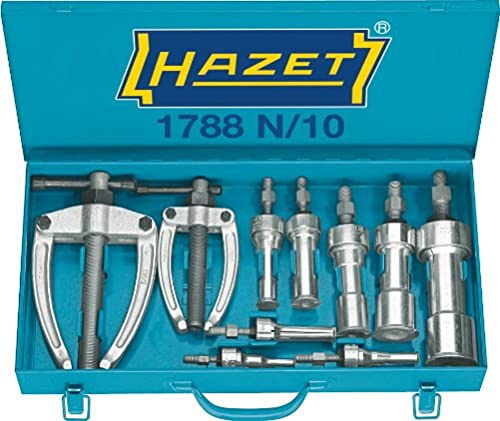 HAZET Innenauszieher-Satz 1788N/10, 10-teilig | 9070 g, 10-teilig, Antrieb 260020 Satz , Sortiment (Abzieher , Auszieher),, Innenauszieher und Gegenstütze