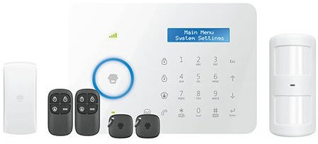 CHUANGO GC-A11-Kit sistema di allarme, rete telefonica, colore: Bianco