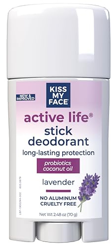 Kiss My Face Déodorant en Stick aux enzymes actives parfum Lavande, 73 ml