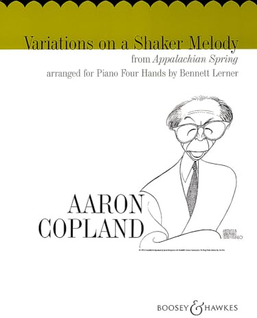 Variations On A Shaker Melody: from Appalachian Spring. piano (4 hands).
