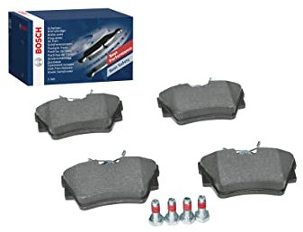 Bosch BP378 - Brake Pads Car Rear Axle - Bosch Quality - Reduced Noise and Dust - ECE-R90 Certified - Copper-Free - 1 Set of 4 Pads - With Accessories