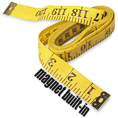 EHDIS 120 Inch 3 Meter Weiches Bandmaß mit magnetischer Spitze, Flexible magnetische Maßband für Auto-Vinylverpackungs-Mess Tailor Nähen