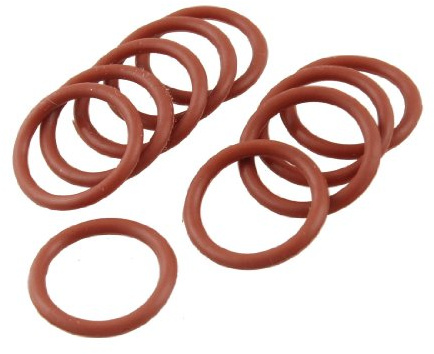 sourcing map 10 Stücke Industrie Silikon Öldichtung 16mm x 21mm x 2.5mm | O-Ring Dichtung Gummiringe