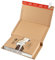 ColomPac CP020.08 Wickelverpackung aus Wellpappe mit Selbstklebeverschluss und Aufreissfaden, braun