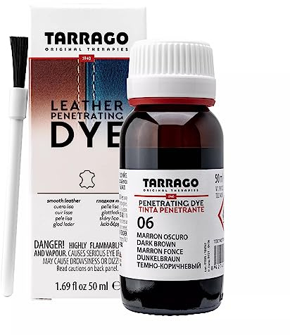 Tarrago - Penetranting Dye 50 ml, Zapatos y Bolsos Unisex Adulto, Marrón (Dark Brown 06), 50 mL