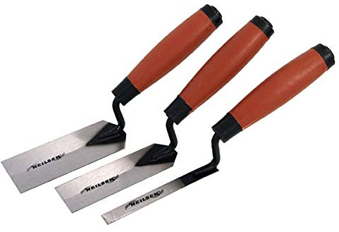Neilsen 3 Piece Plasterers Margin Trowel Set Used for Edging 3pc