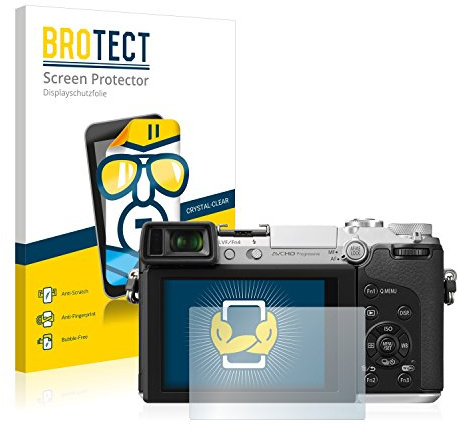 BROTECT 2 Stück Schutzfolie für Panasonic Lumix DMC-GX7 Displayschutz Folie Made in Germany, Ultra-Klar