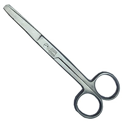Steroplast Medizinische Edelstahl-Schere für Krankenschwestern, Tufkut, Erste-Hilfe-Qualität, stumpf/stumpf