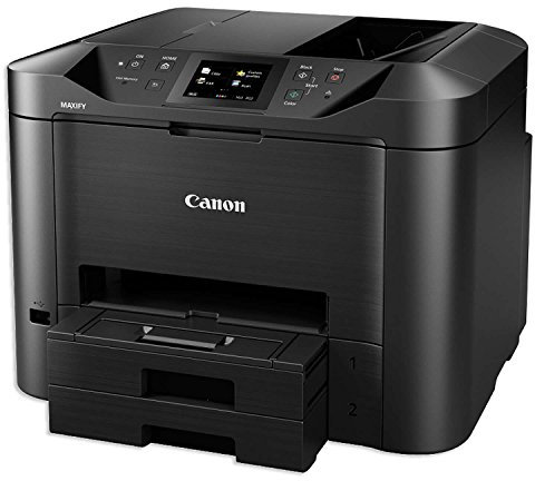 Canon MAXIFY MB5450 Tintenstrahldrucker 4-in-1 Multifunktionsgerät DIN A4 (Drucker, Scanner, Kopierer, Fax, Duplex-ADF, 600x1200 DPI, WLAN, 24/15,5 ISO-Seiten/Min., Duplexdruck, 500-Blatt-Kassette)