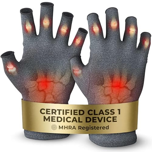 iMedic Arthritis Compression Gloves for Women & Men – Fingerless Hand Support for Arthritis, Carpal Tunnel & Raynaud's – MHRA-Registered Class 1 Medical Device