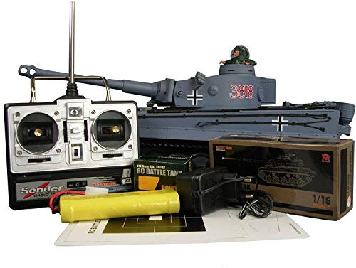 RC- Panzer Tiger I mit R&S M 1:16 Metallgetriebe / Metallketten