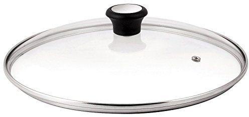 Tefal Tapa cristal 20 cm 280973 Tapa de cristal con ventilación de vapor integrada, pomo cómodo, apta para sartenes, ollas y guiseras
