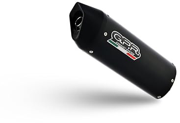 GPR Italia Scarico SCOM.29.FUNE Impianto Completo Omologato Scooter Compatibile con SUZUKI Compatibile con SUZUKI BURGMAN AN 650 2002/12 Furore Nero