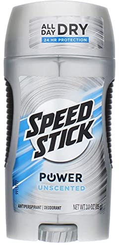 Speed Stick Power Anti-Perspirant Deodorant Unscented 3 oz (Pack of 8)