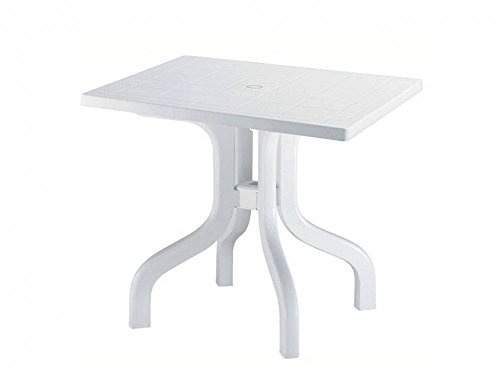Tavolo Scab in resina Ribalto bianco 80x 80 1829 [SCAB]