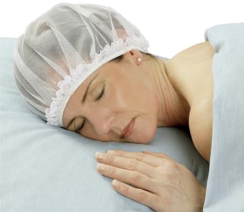 Maximex Set di 2 reti per capelli, taglia unica, protegge l'acconciatura durante la notte, confortevole e morbida, lavabile