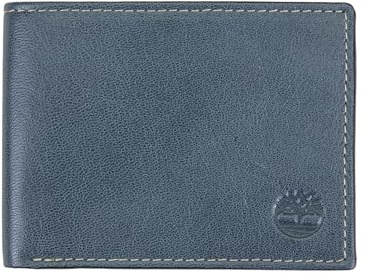 Timberland, portafoglio da uomo in vera pelle con portatessere rimovibile Navy Medium