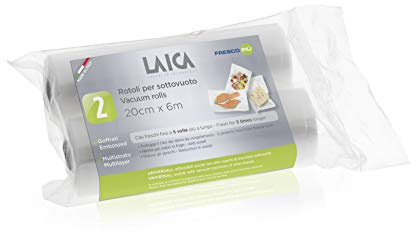 Laica VT3508 20 x 600 cm Vakuumförpackning för mat, 2-pack