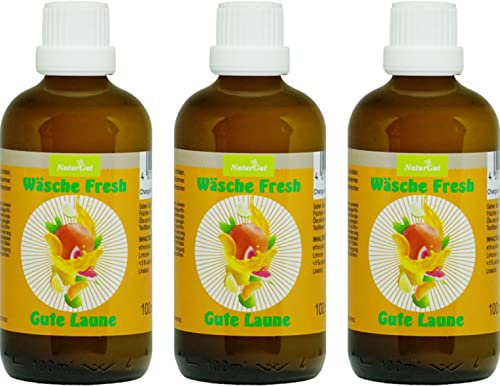 NaturGut Wäsche Fresh Gute Laune Wäscheduft Wäscheparfüm Duft Blumenduft blumig 3x100ml Sparpaket