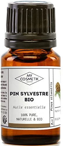 MY COSMETIK - Aceite esencial de pino silvestre orgánico - De agricultura ecológica - Quimiotipado HEBBD/HECT - 100% puro y natural - Certificado ECOCERT - Fabricado en Francia - 5 ml