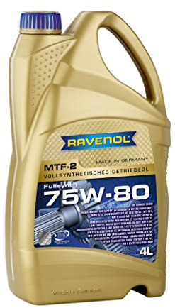 RAVENOL MTF de 2 SAE 75 W de 80/getriebeöl vollsynthetisch, 4 L