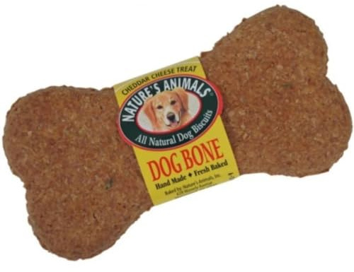 Nature's Animals All Natural Dog Biscuit Display, Cheese, 4-Inch, 24/Pack by