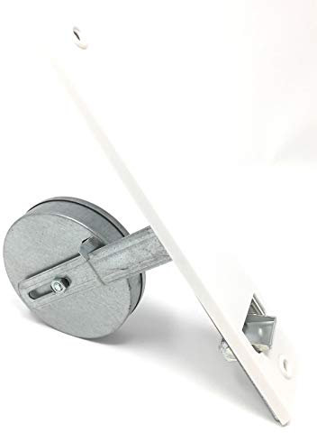 Avvolgitore per cintura di ingresso con piastra di copertura bianca, distanza tra i fori 215 mm, per 10-12 m di attacco massimo fino a 23 mm,