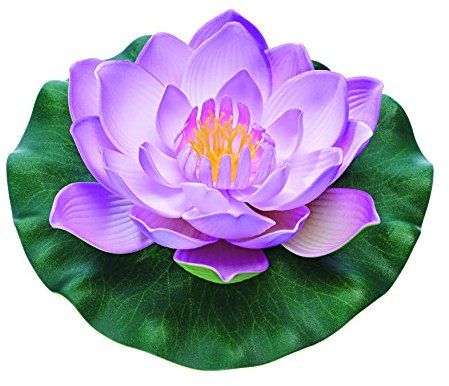 Pontec PondoLily - Floating Water Lily in Purple/Plastic Pond Decoration