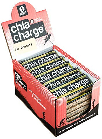 Mini and Big Flapjacks Pack - Chia Seeds - Energy Bar - Healthy Snack Bar - Bars - Running, Gym and Cycling Energy - No Nuts - Nut Free - Lunchbox Snack (Banana Bar, 20 x 80g)