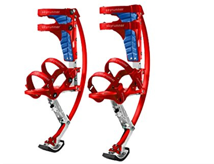 Iconiciris Kids/Child Youth Kangaroo Shoes Jumping Stilts Fitness Exercise (66-110lbs/30~50kg)(red)