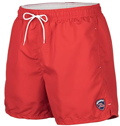 Zagano Costume da bagno da uomo e ragazzo, pantaloncini corti da nuoto, capo sportivo, nelle taglie S-6XL, prodotto nell’UE, Colore: rosso, XXXXXL