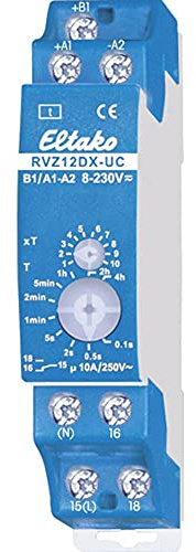 Eltako RVZ12DX-UC Zeitrelais Monofunktional 230V 1 St. Zeitbereich: 0.1s - 40h 1 Wechsler
