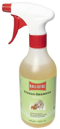 BALLISTOL 26472 Pferde-Shampoo Sensitiv 500ml – ph-Neutrale Reinigung und Pflege - Haut, Mähne, Schweif, Fell - Fohlen