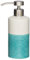 Sealskin Seifenspender Doppio, Porzellan, Farbe: Aqua, handbemalt