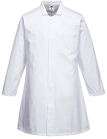 Portwest 2202 Herr Livsmedelssäkerhet Arbetskläder Kappa Vit, 4XL