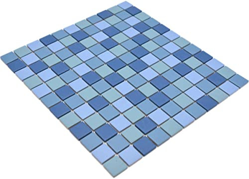 Piastrella a mosaico in ceramica blu blu per pavimenti, pareti, bagno, WC, doccia, cucina, specchio piastrellato, rivestimento per vasca da bagno, mosaico