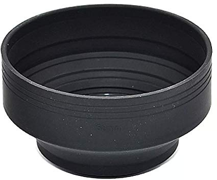 JJC Silicone 3 in 1 Lens Hood Black 58mm [JU1060]