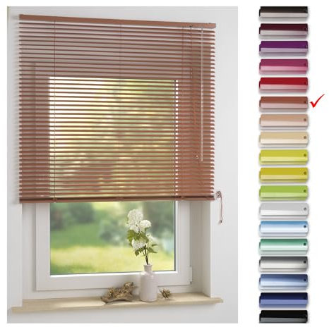 Liedeco | Aluminium-Jalousie | Terracotta B50cm x H160cm