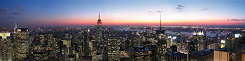 1art1 Nueva York Top of The Rock NYC Vista Panorámica, Daniel Schwen Fotomural Autoadhesivo 240x60 cm