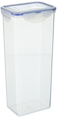 (Pack of 4) LOCK & LOCK Airtight Rectangular Tall Food Storage Container, Pasta Box 67.63-oz/ 8.45-Cup