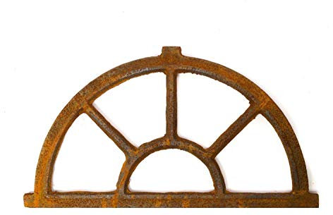 aubaho Nostalgie Stallfenster Bogen Fenster 35x64cm Eisenfenster Eisen antik Stil Rost