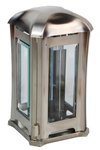 Hochwertige Grablampe aus Edelstahl