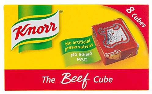 Knorr - Bouillon de boeuf - 8 cubes - lot de 2 boîtes de 80 g