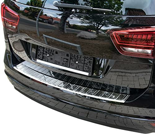 Protection de seuil de Chargement en Acier Inoxydable chromé Compatible avec VW Sharan II, Seat Alhambra II à partir de 2010 | Qualité supérieure RECAMBO