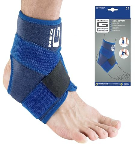 Neo-G Sprunggelenkbandage – Figur 8 Knöchelbandage, Neopren Fußbandage bei Bänderschäden, Arthritis, Verstauchungen, schwachen Knöcheln – Bandage für Fußgelenk unterstützung