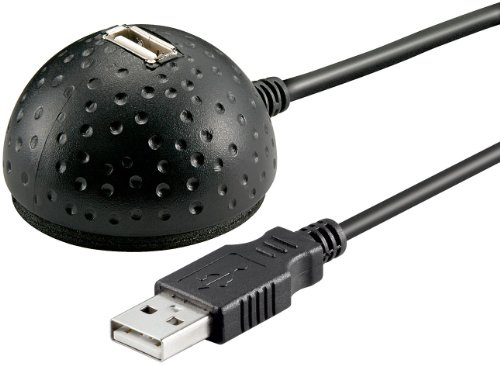 5er Set USB 2.0 Verlängerung (A-Stecker auf A-Buchse Dektop Standfuss) 1,5m