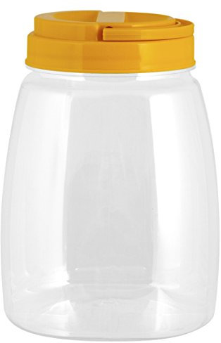 Habi Biscottiera con Coperchio, Colori Assortiti, 2.8 Litri, Trasparente